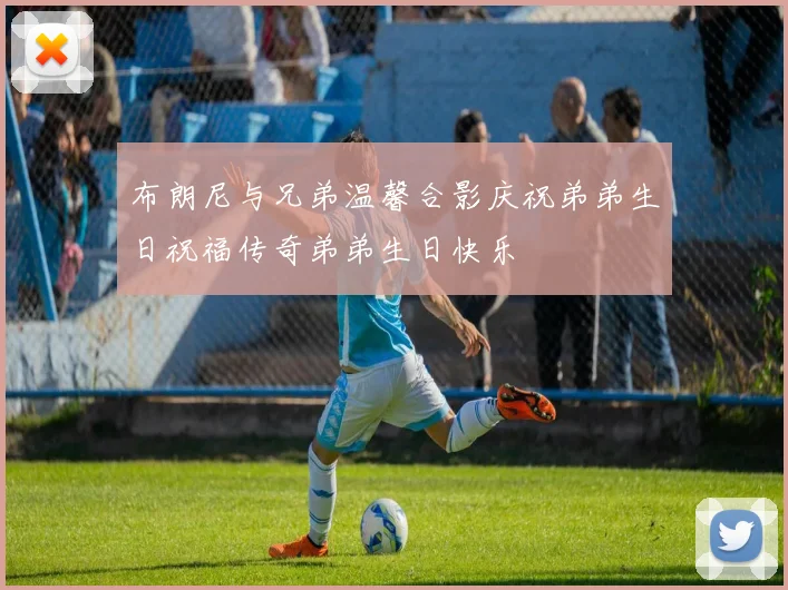 布朗尼与兄弟温馨合影庆祝弟弟生日祝福传奇弟弟生日快乐